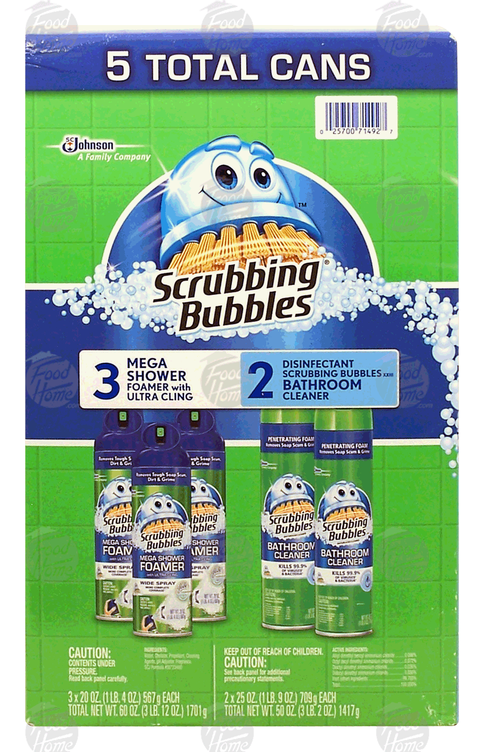 Scrubbing Bubbles  3 20-oz. mega shower foamer and 2 25-oz. disinfectant bathroom cleaner Full-Size Picture